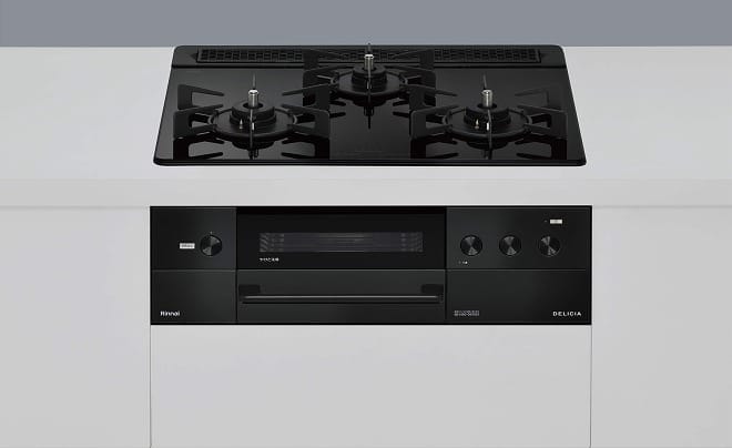リンナイ デリシア(3V乾電池･オーブン接続) 幅60cm  RHS31W38M11RCBW