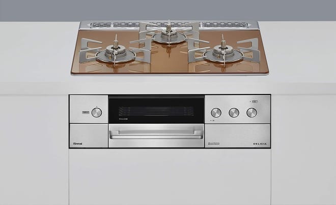 リンナイ デリシア(3V乾電池･オーブン接続) 幅60cm  RHS31W38M12RNSTW