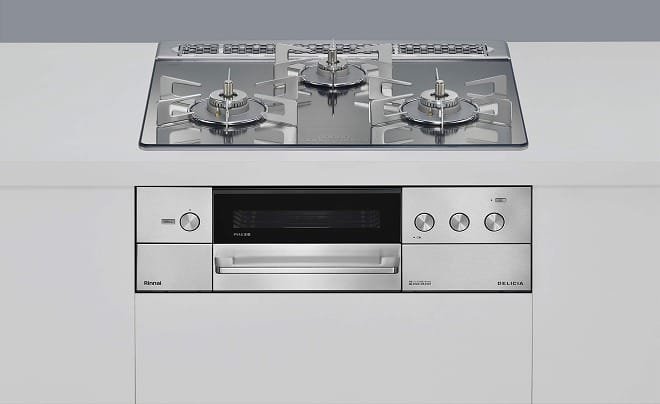 リンナイ デリシア(3V乾電池･オーブン接続) 幅60cm  RHS31W38M13RCSTW