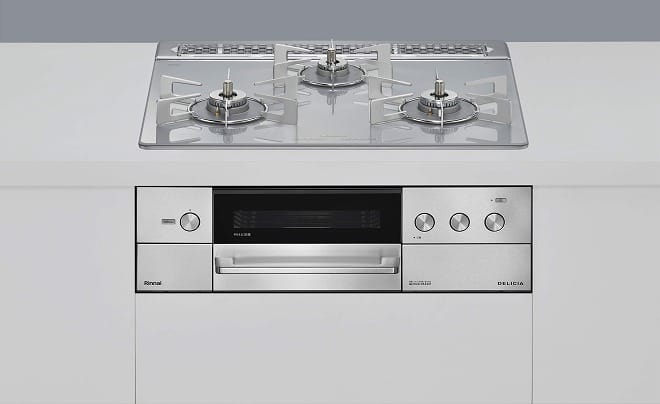 リンナイ デリシア(3V乾電池･オーブン接続) 幅60cm  RHS31W38M14RCSTW