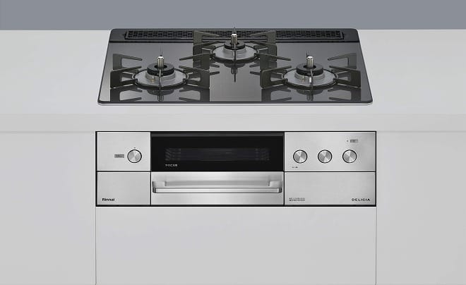 リンナイ デリシア(3V乾電池･オーブン接続) 幅60cm  RHS31W38M15RNSTW