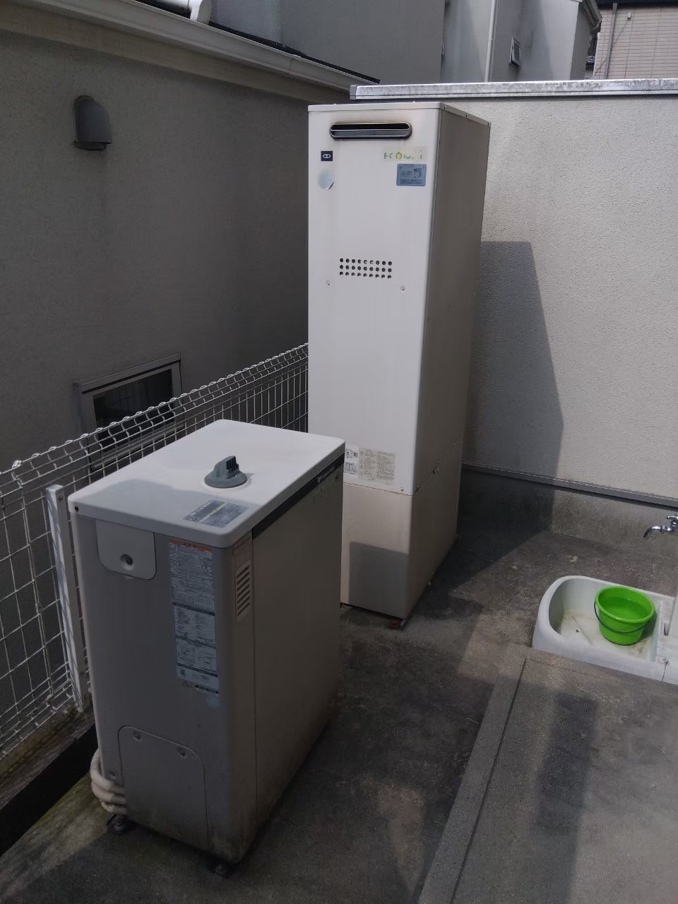 神戸市北区Aハイブリッド給湯器の施工事例工事前写真