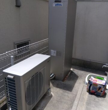 神戸市北区Aハイブリッド給湯器の施工事例工事後写真