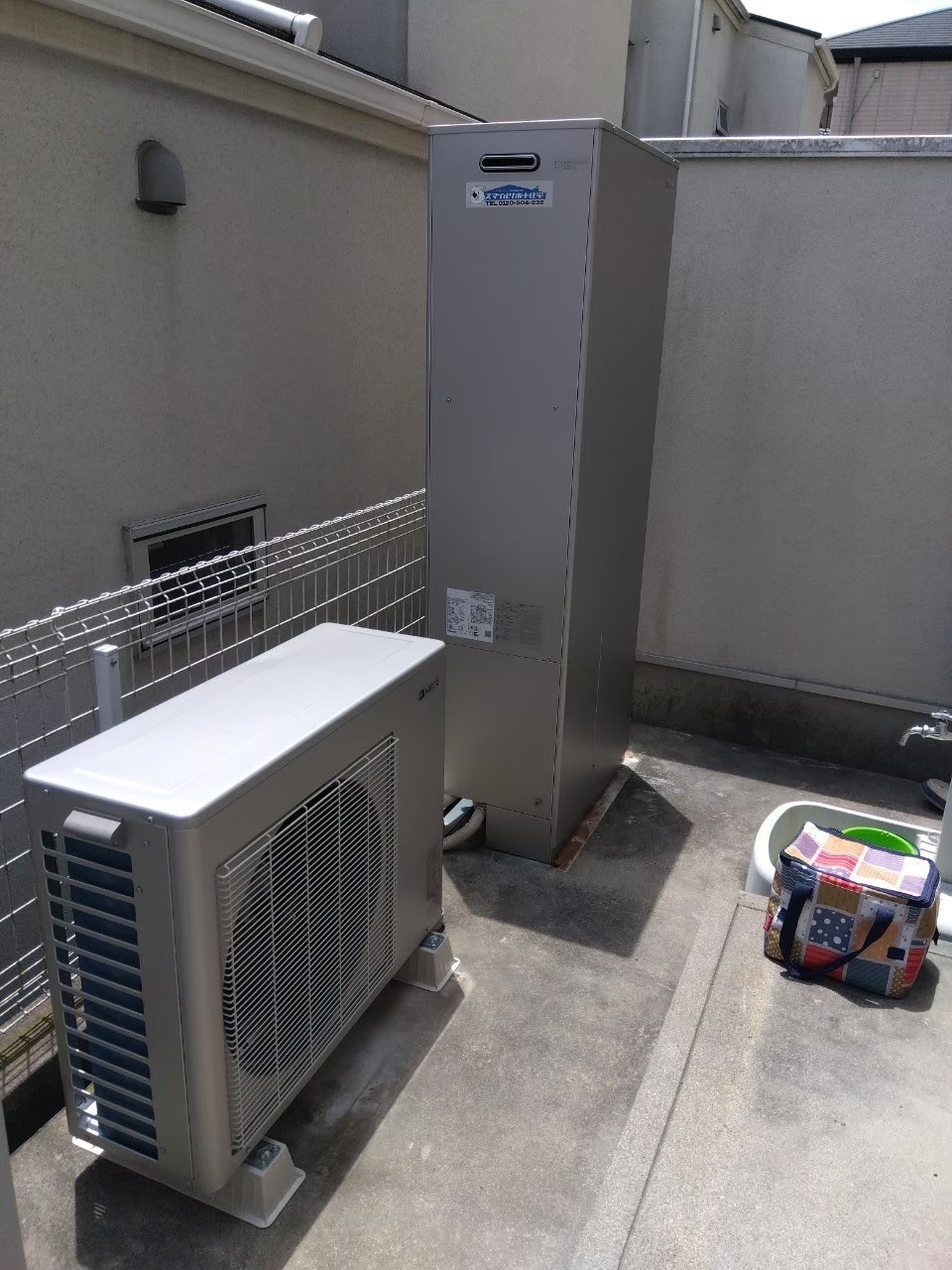 神戸市北区Aハイブリッド給湯器の施工事例工事後写真