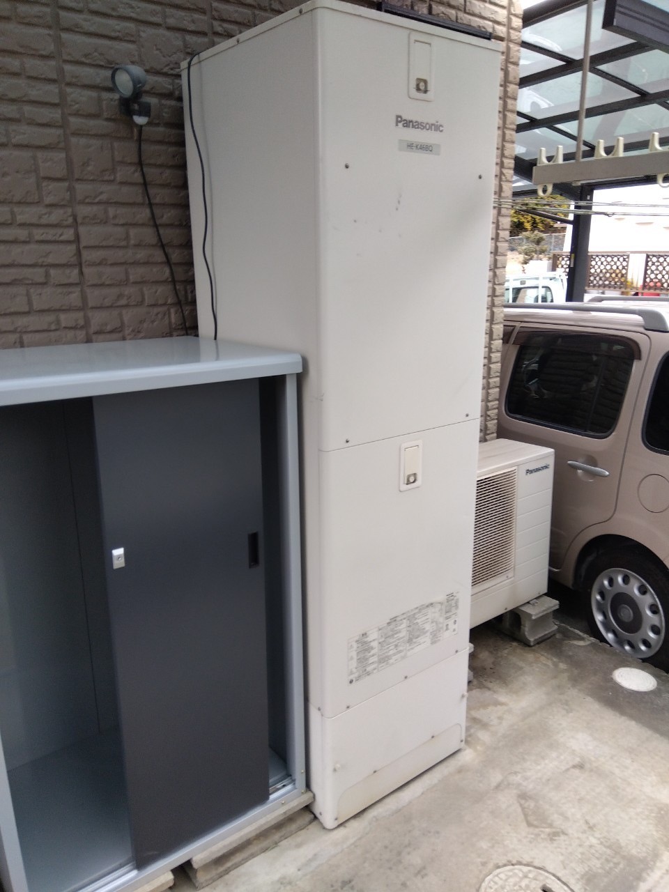 神戸市須磨区Mエコキュートの施工事例工事前写真