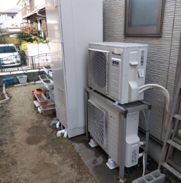 兵庫県加古川市Wエコキュートの施工事例工事後写真