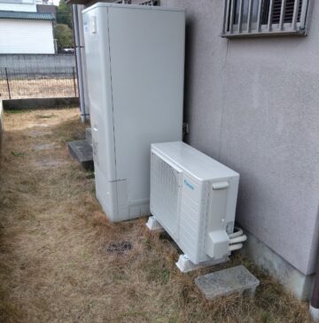神戸市西区Eエコキュートの施工事例工事後写真