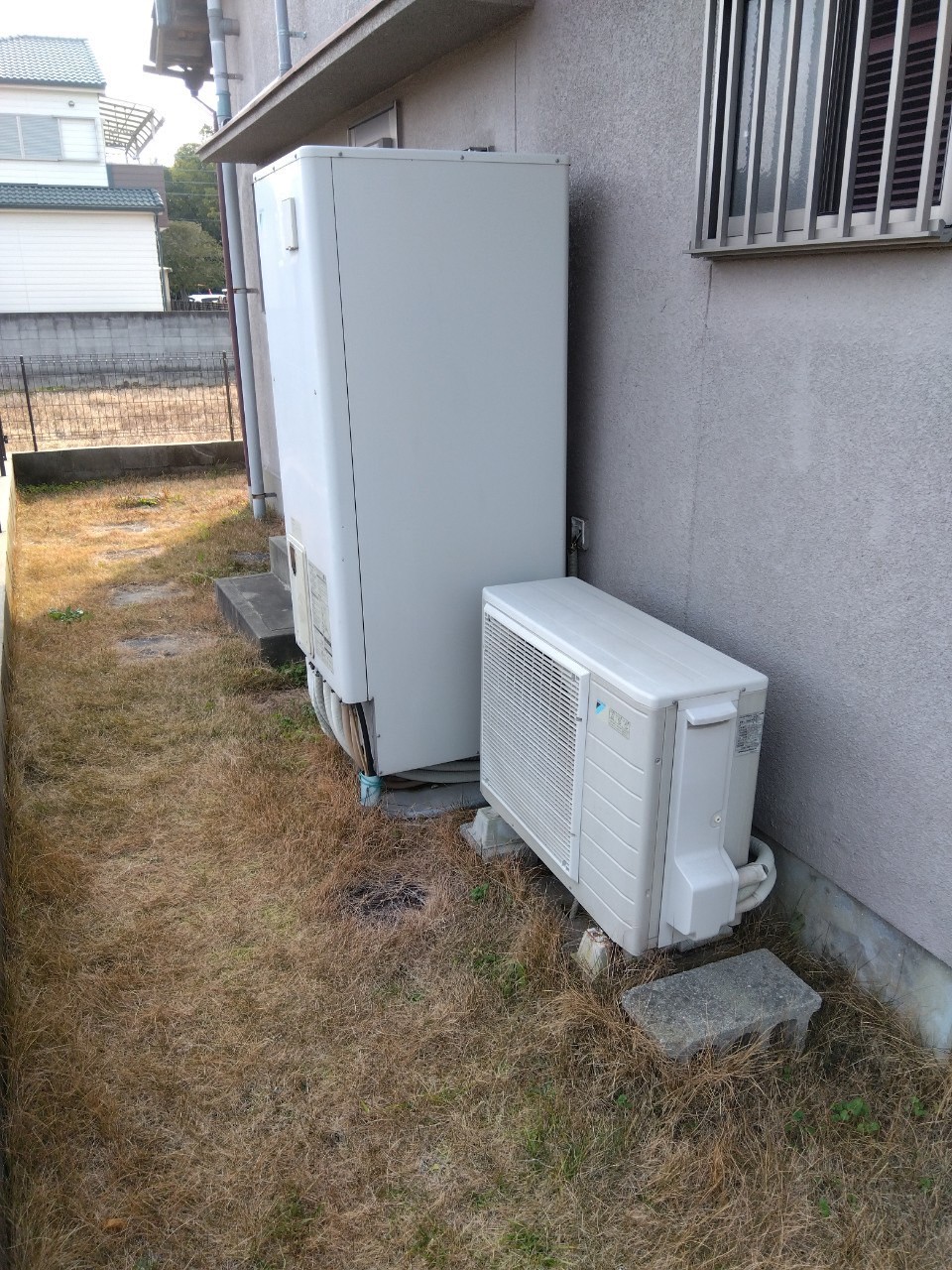 神戸市西区Eエコキュートの施工事例工事前写真