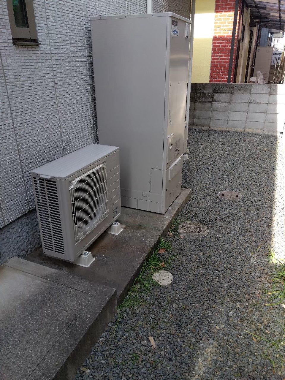 兵庫県加古郡播磨町Oエコキュートの施工事例工事後写真