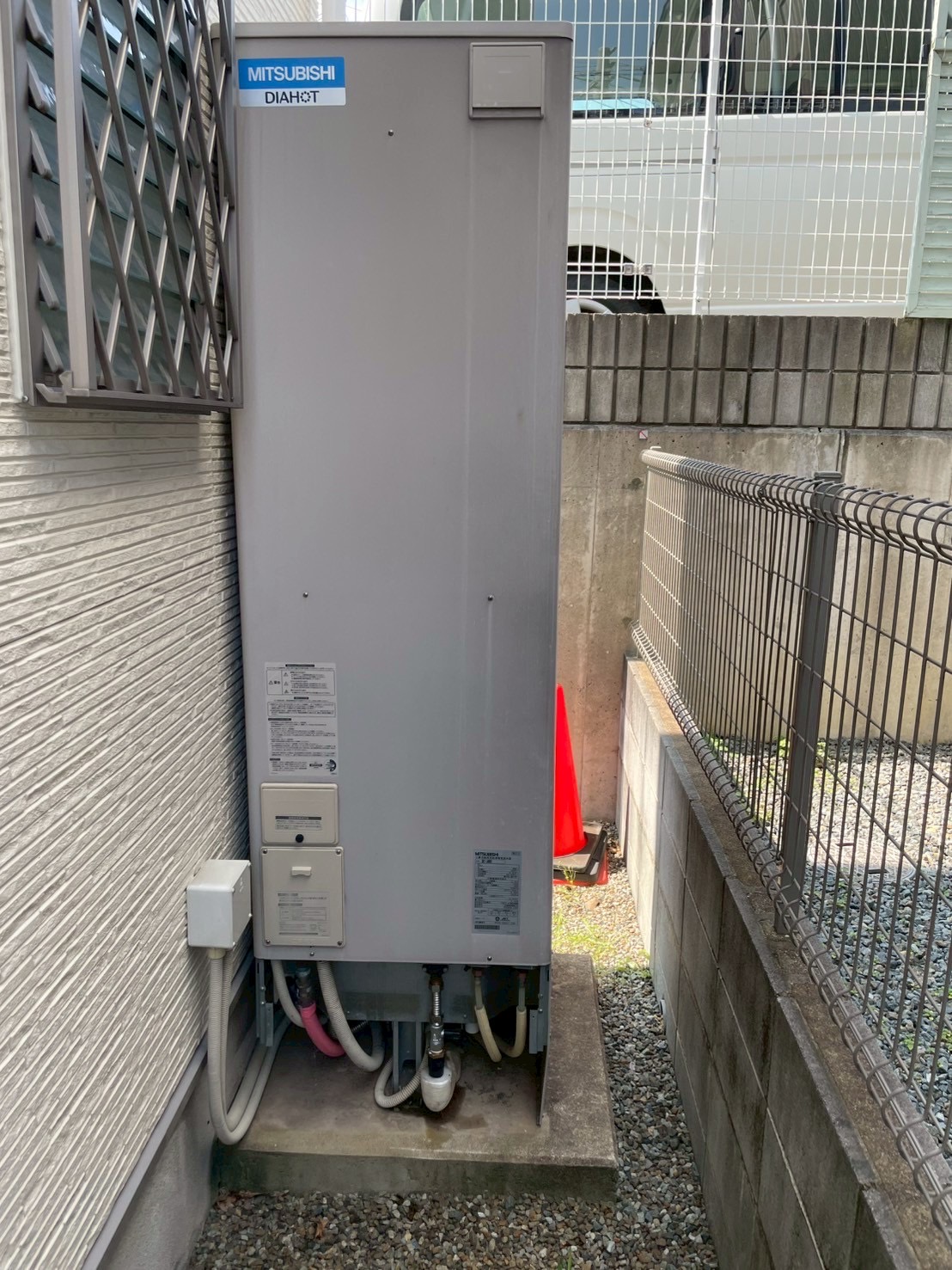 兵庫県明石市Kエコキュートの施工事例工事前写真