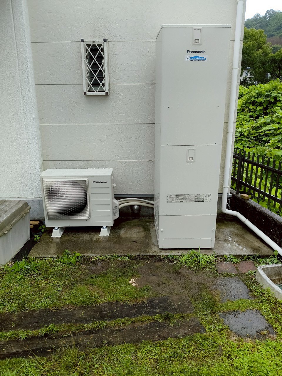 神戸市西区Aエコキュートの施工事例工事後写真