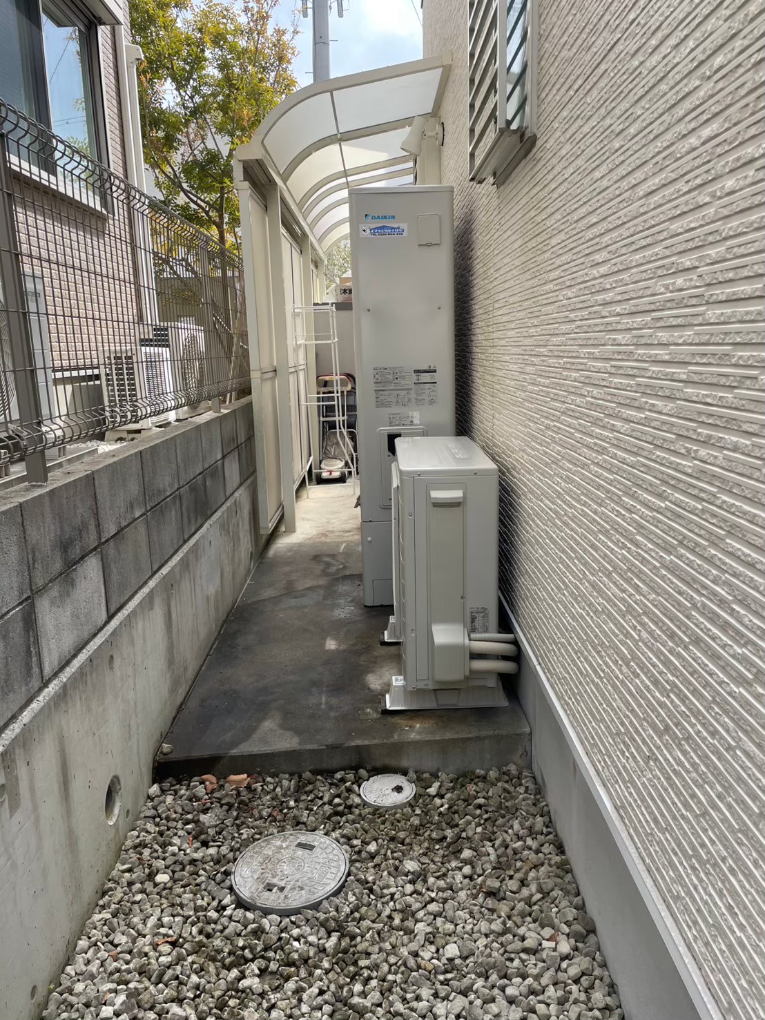 神戸市垂水区Oエコキュートの施工事例工事後写真