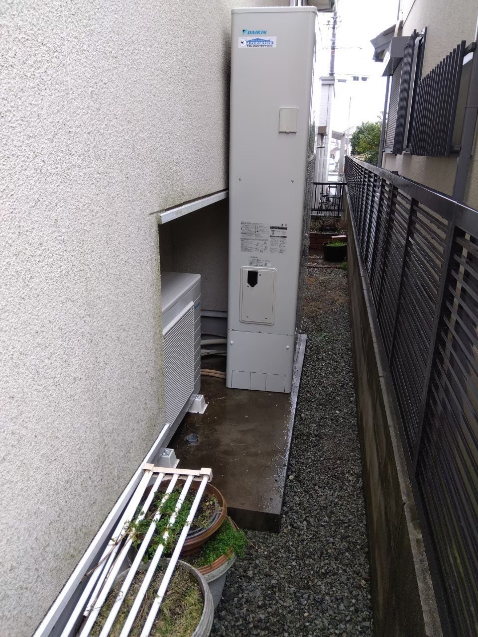 兵庫県加古川市Oエコキュートの施工事例工事後写真
