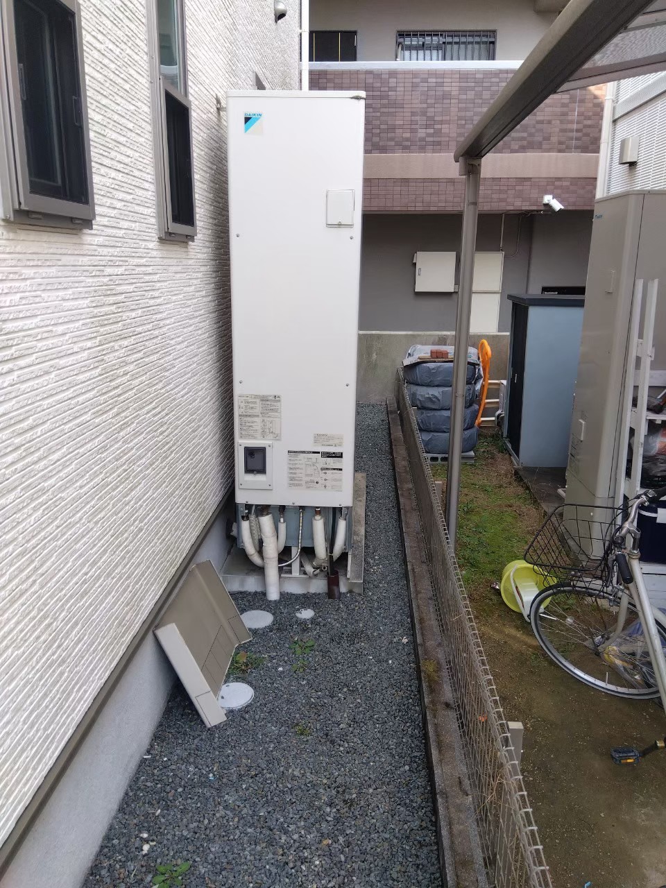 兵庫県明石市Nエコキュートの施工事例工事前写真