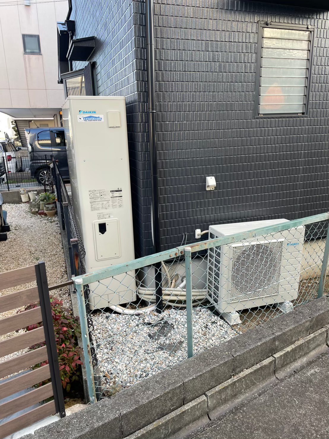 兵庫県明石市Yエコキュートの施工事例工事後写真
