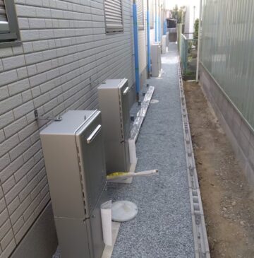 兵庫県姫路市Iガス給湯器の施工事例工事後写真