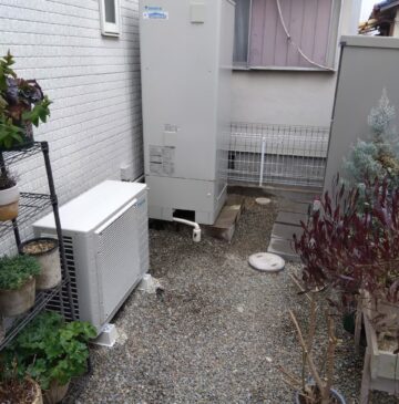 兵庫県明石市Sエコキュートの施工事例工事後写真