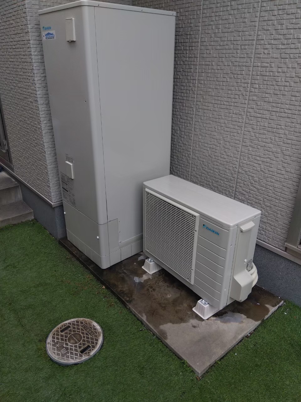 兵庫県加古郡播磨町Fエコキュートの施工事例工事後写真