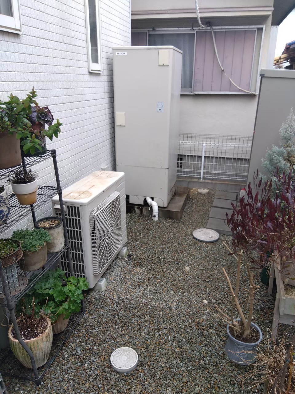 兵庫県明石市Sエコキュートの施工事例工事前写真