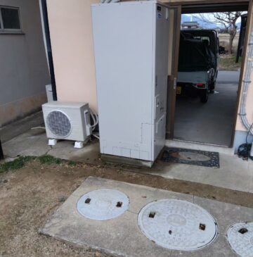 兵庫県神崎郡市川町Aエコキュートの施工事例工事後写真