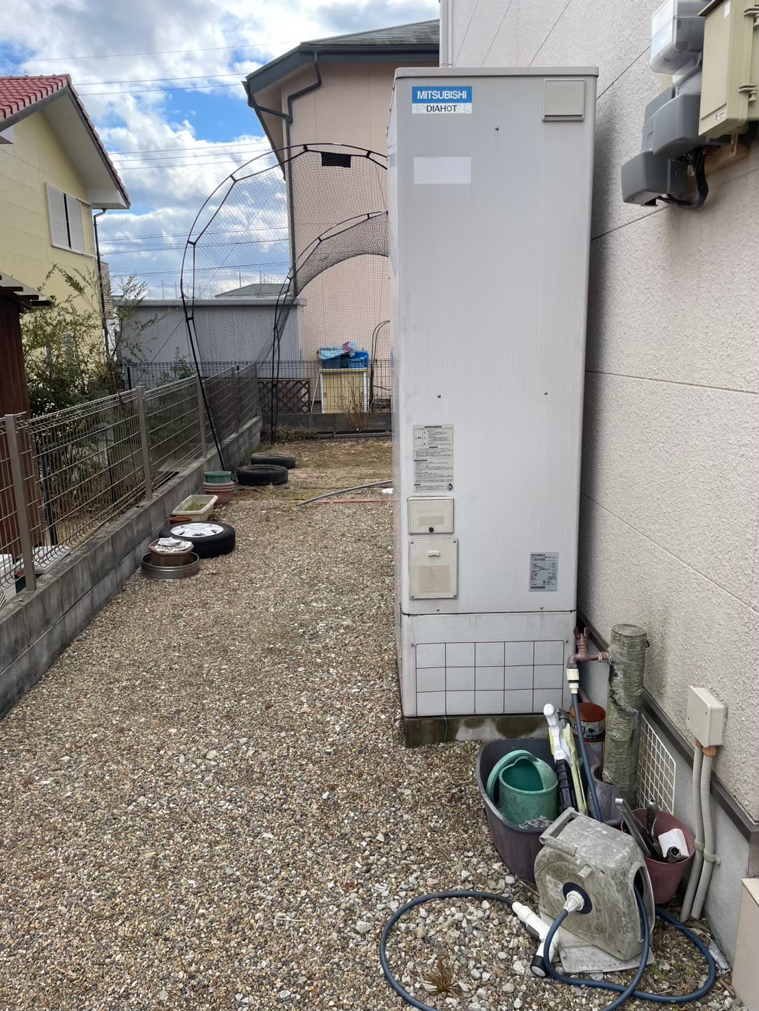 神戸市北区Kエコキュートの施工事例工事前写真