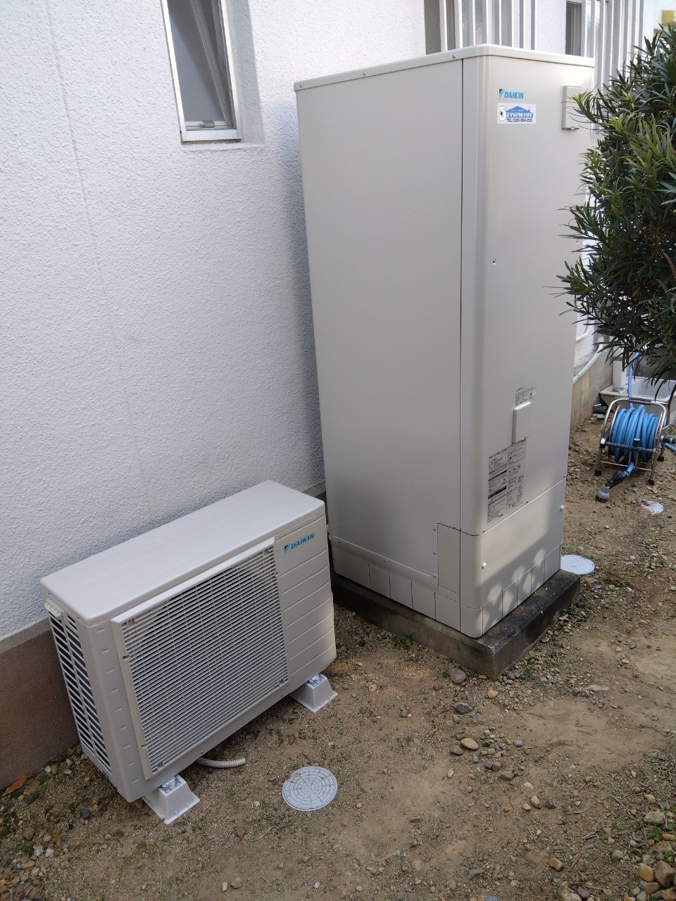 神戸市西区Tエコキュートの施工事例工事後写真