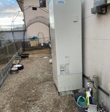 神戸市北区Kエコキュートの施工事例工事後写真