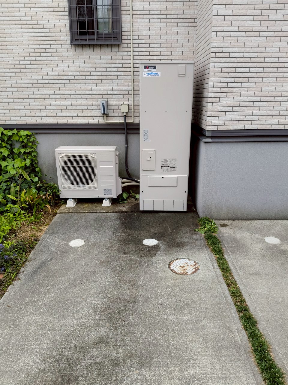 兵庫県三木市Gエコキュートの施工事例工事後写真