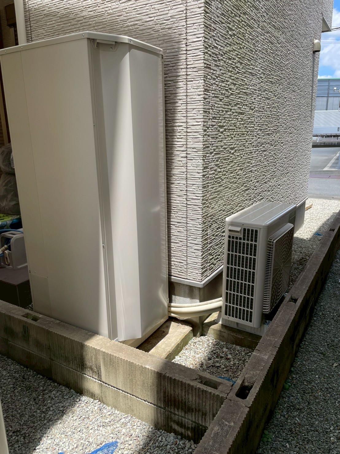 兵庫県加古川市Nエコキュートの施工事例工事後写真