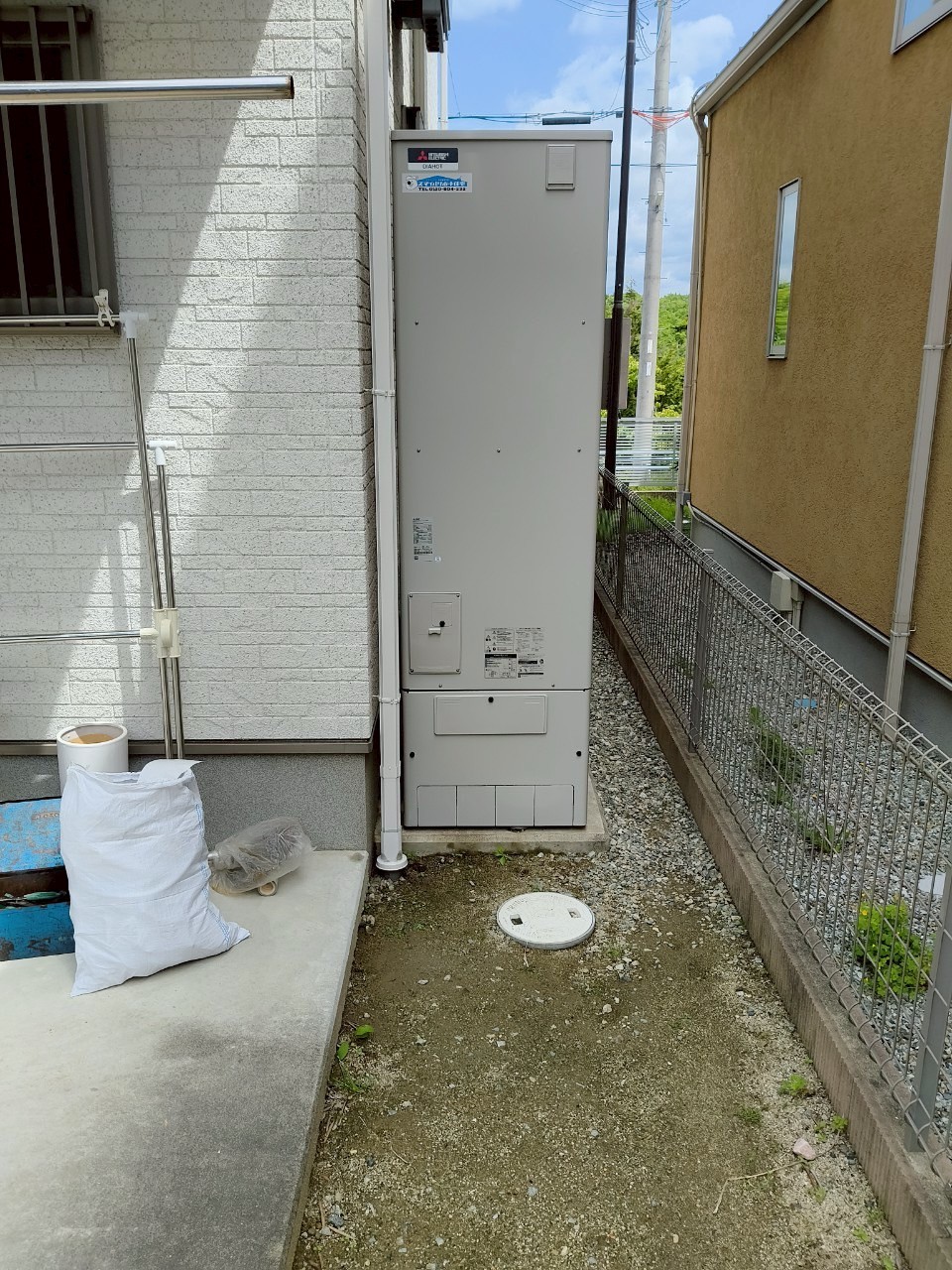 兵庫県加東市Kエコキュートの施工事例工事後写真