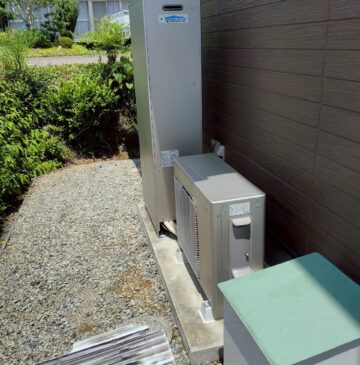 兵庫県加西市Kハイブリッド給湯器の施工事例工事後写真