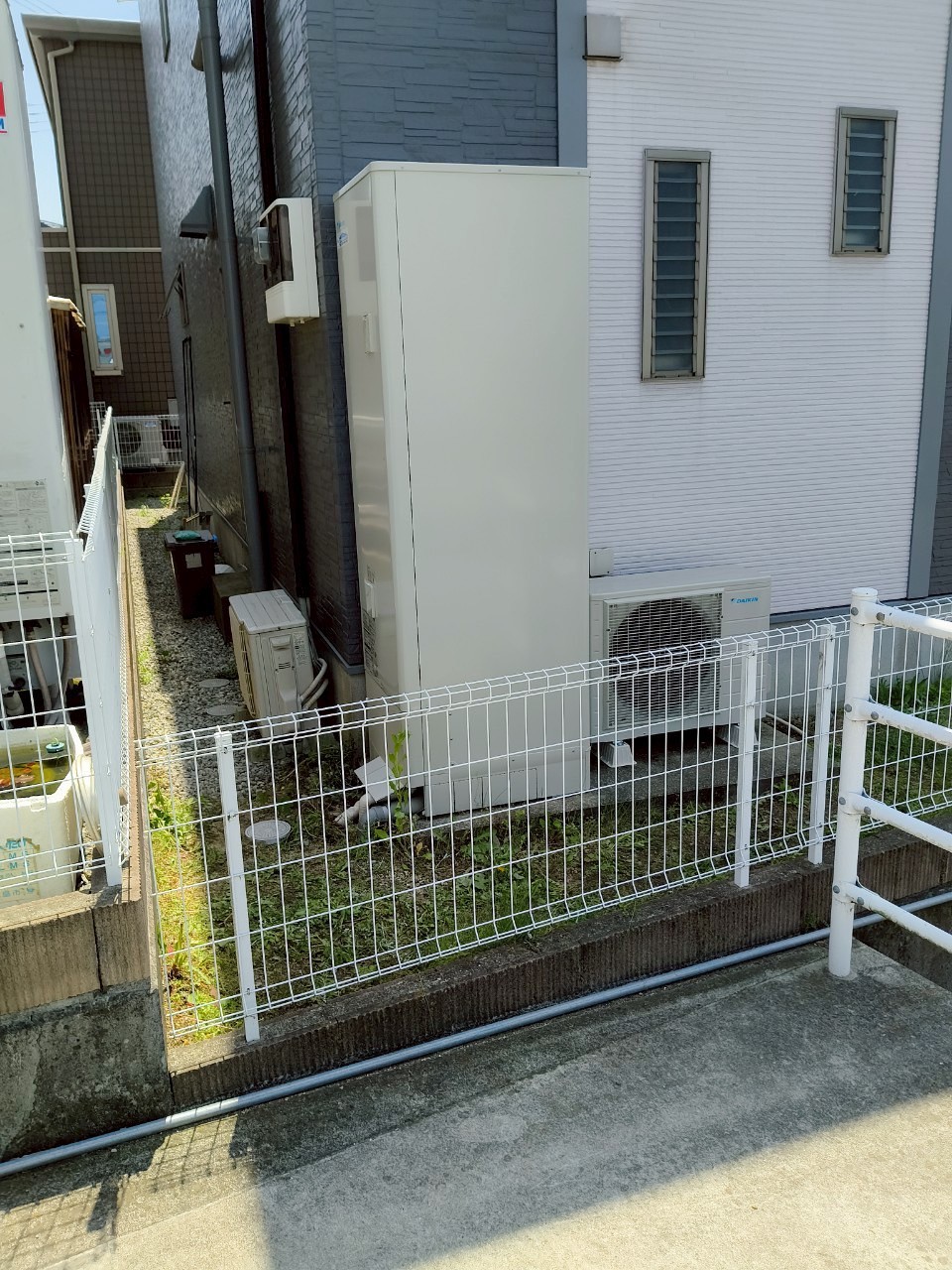 兵庫県明石市Kエコキュートの施工事例工事後写真