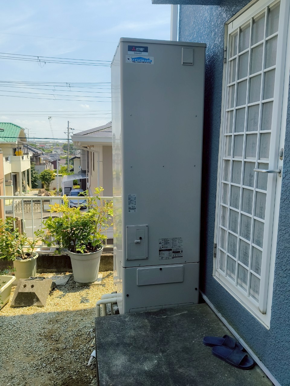 兵庫県明石市Oエコキュートの施工事例工事後写真