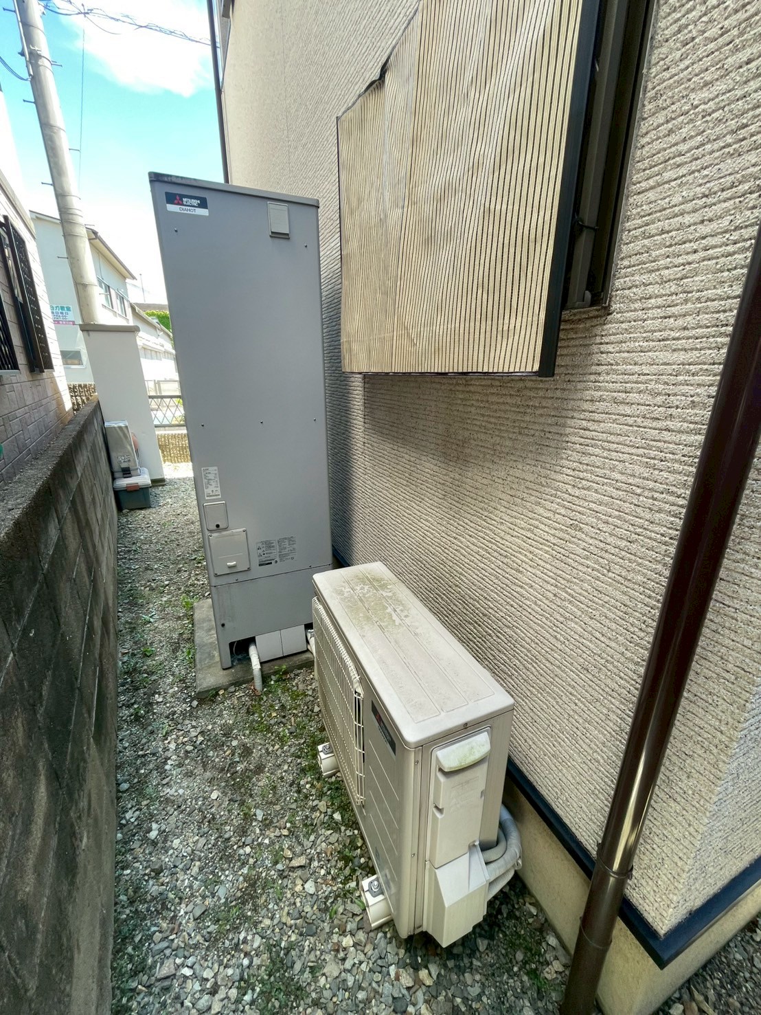 兵庫県高砂市Mエコキュートの施工事例工事前写真
