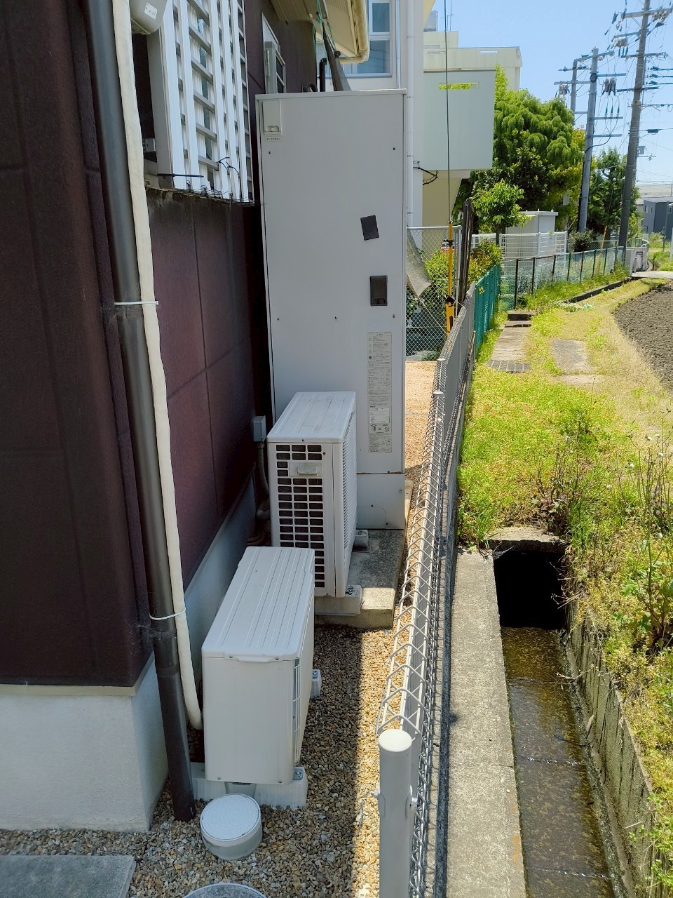 兵庫県明石市Sエコキュートの施工事例工事前写真