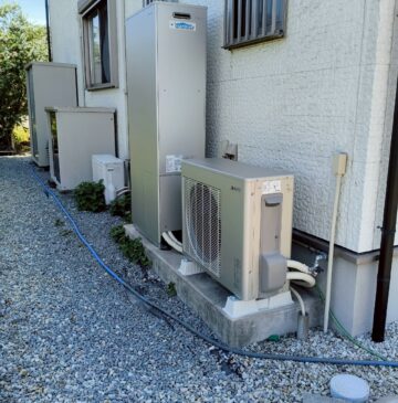 兵庫県三木市Yハイブリッド給湯器の施工事例工事後写真