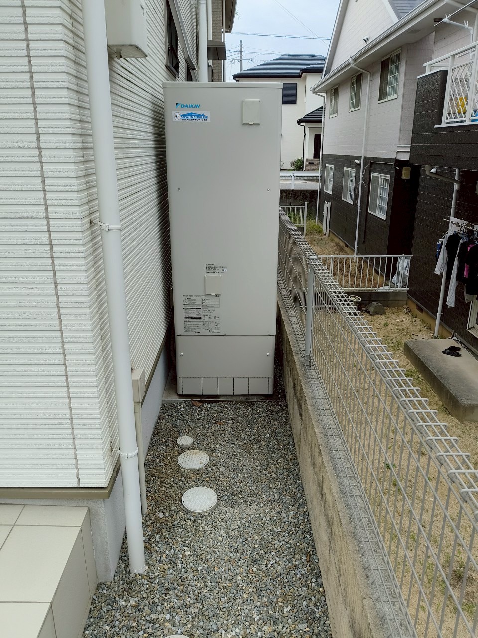 神戸市西区Aエコキュートの施工事例工事後写真