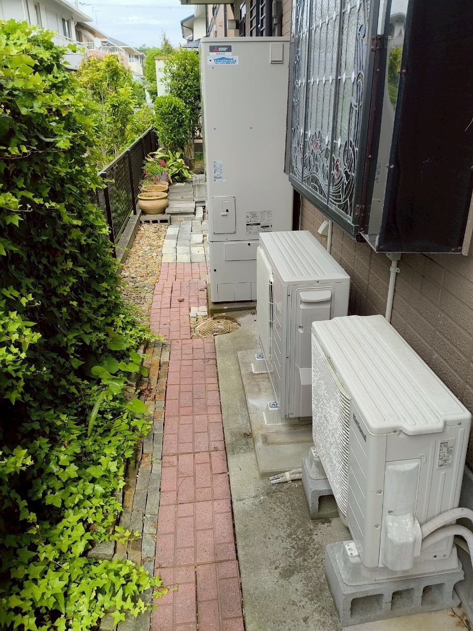 兵庫県三木市Mエコキュートの施工事例工事後写真