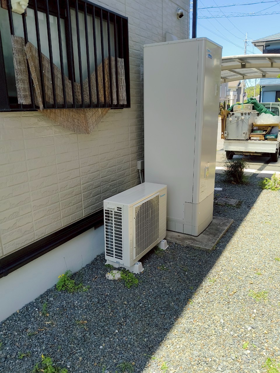 兵庫県丹波市Nエコキュートの施工事例工事後写真