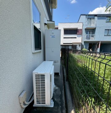 兵庫県加西市Fエコキュートの施工事例工事後写真
