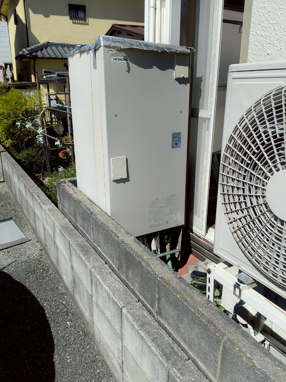 兵庫県明石市Ｉエコキュートの施工事例工事前写真