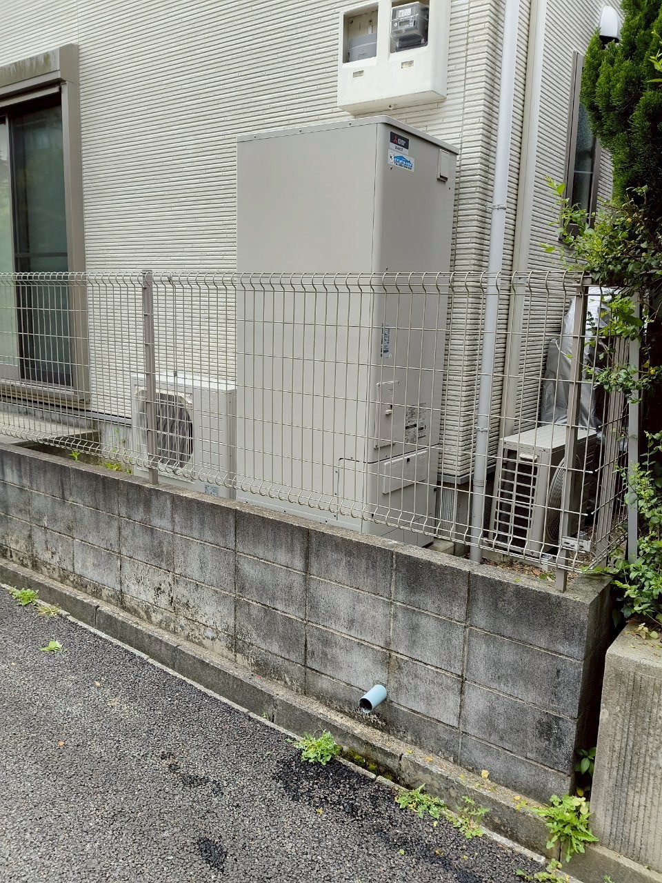 神戸市北区Yエコキュートの施工事例工事後写真