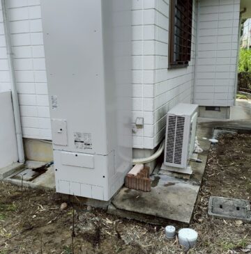 兵庫県三田市Kエコキュートの施工事例工事後写真