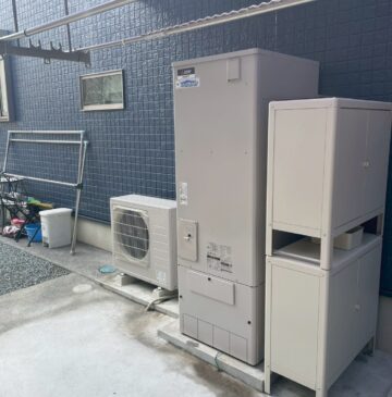神戸市西区Hエコキュートの施工事例工事後写真