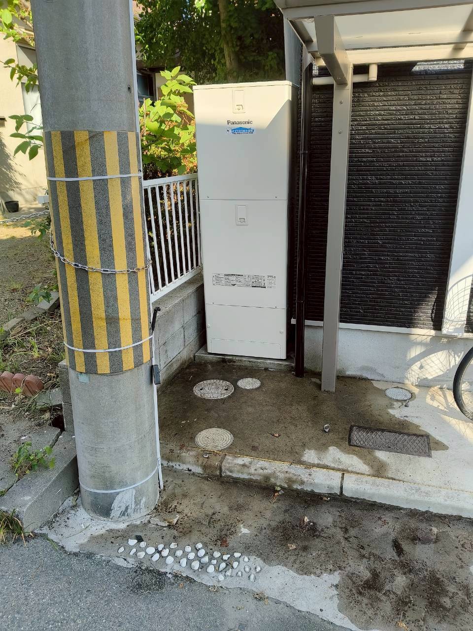 兵庫県明石市Mエコキュートの施工事例工事後写真