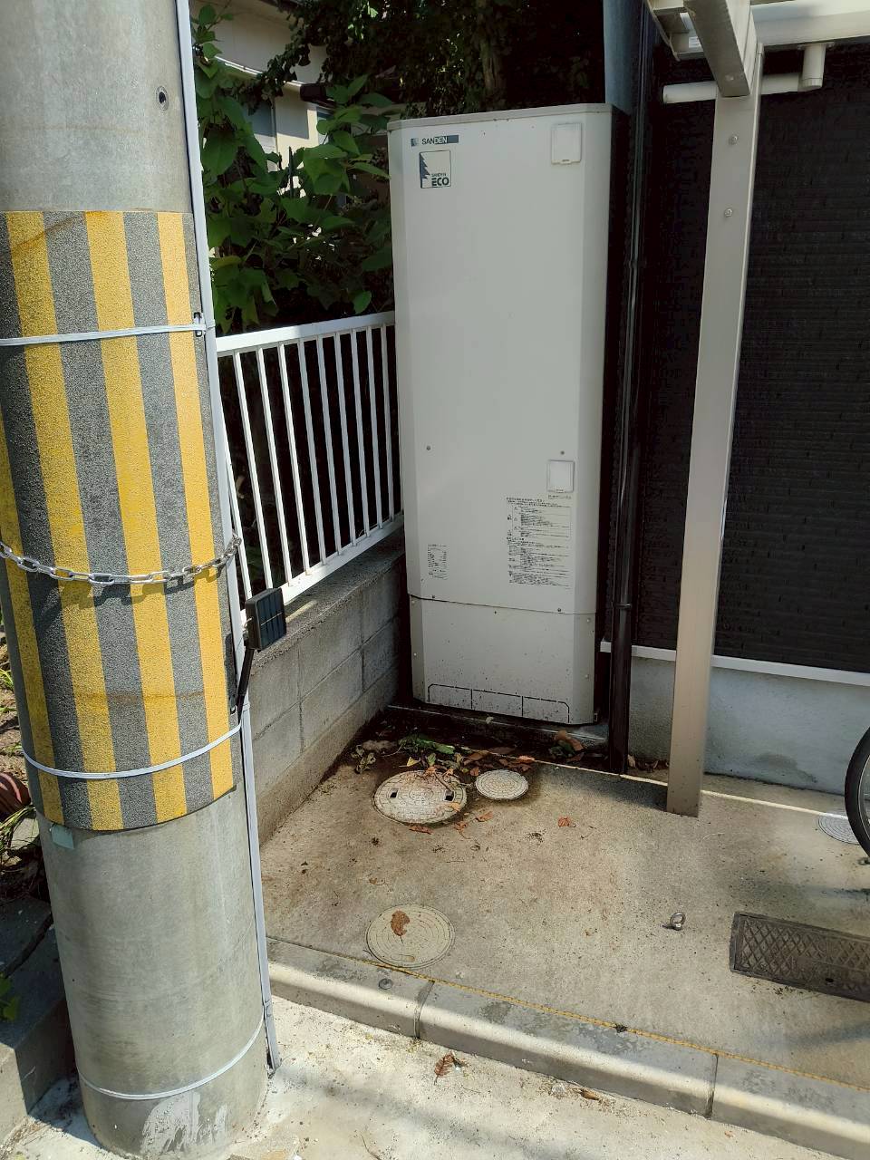 兵庫県明石市Mエコキュートの施工事例工事前写真