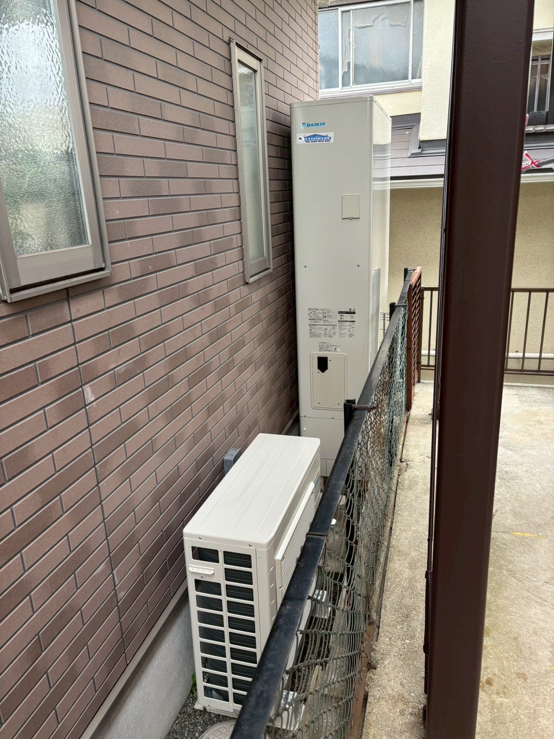 兵庫県明石市Kエコキュートの施工事例工事後写真