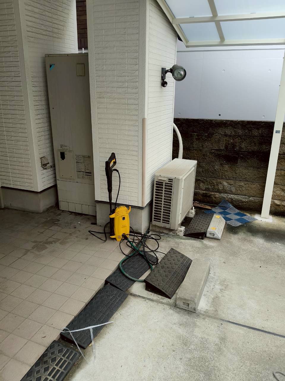 兵庫県明石市Kエコキュートの施工事例工事前写真