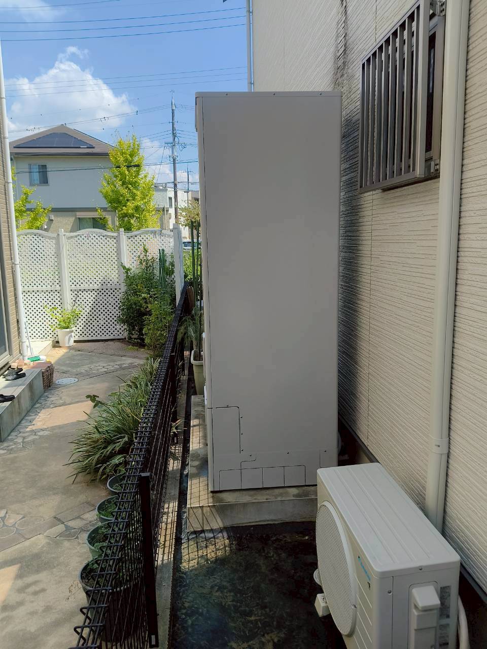 神戸市西区Hエコキュートの施工事例工事後写真