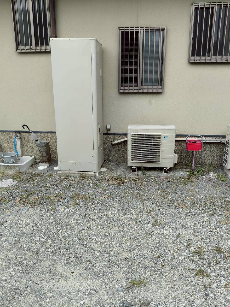兵庫県三田市Oエコキュートの施工事例工事前写真